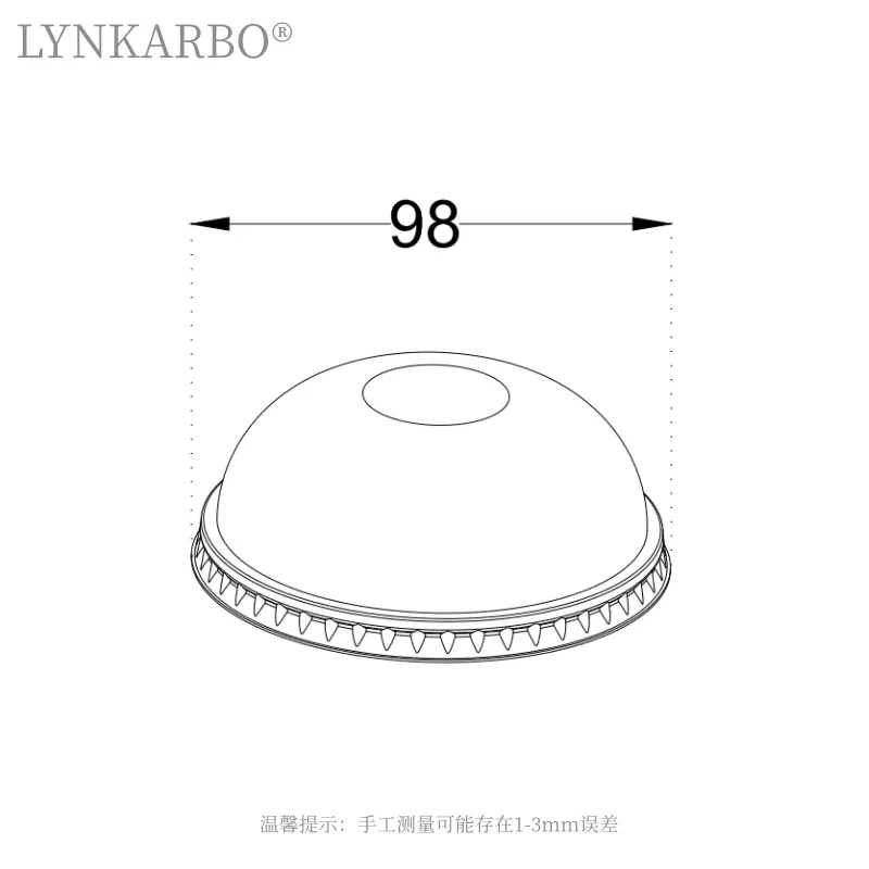 98mm Pla Dome Lid